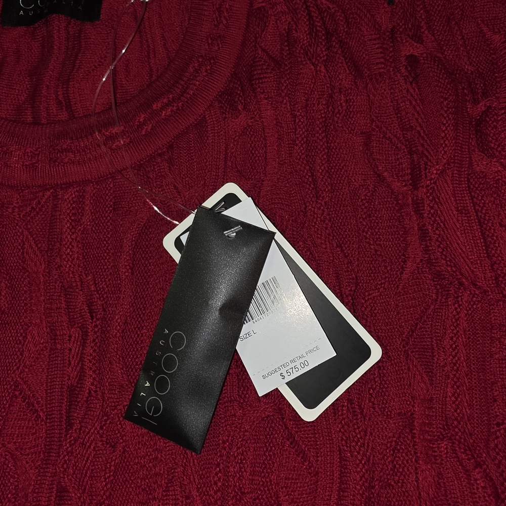 Red Cable Knit Sweater - Picture 2 of 3